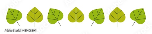 Green leaves border.