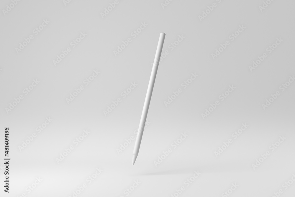 Pen on white background. Design Template, Mock up. 3D render. Pen on white background. Design Template, Mock up. 3D render.