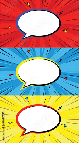 Balloon comics, super heróis, coleção de balões vazios, festa de aniversário, quadrinhos, vetor