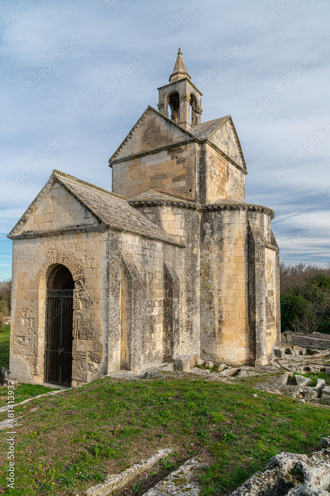 Chapelle de la Sainte Croix, Abbaye de Montmajour, ( Montmajour Abbey) , Bouches-du-Rhône Department, in the region of Provence in the south of France
