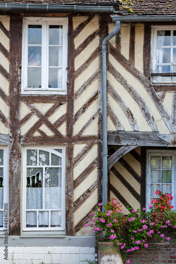 Obraz premium Fachwerk-Baustil der Normandie