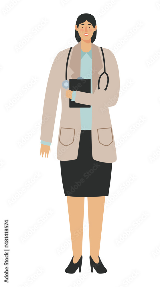 female doctor with stethoscope female doctor with stethoscope