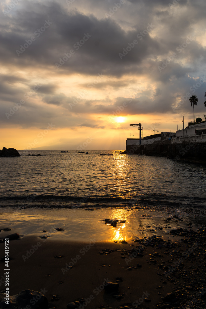 Sunset on the beach