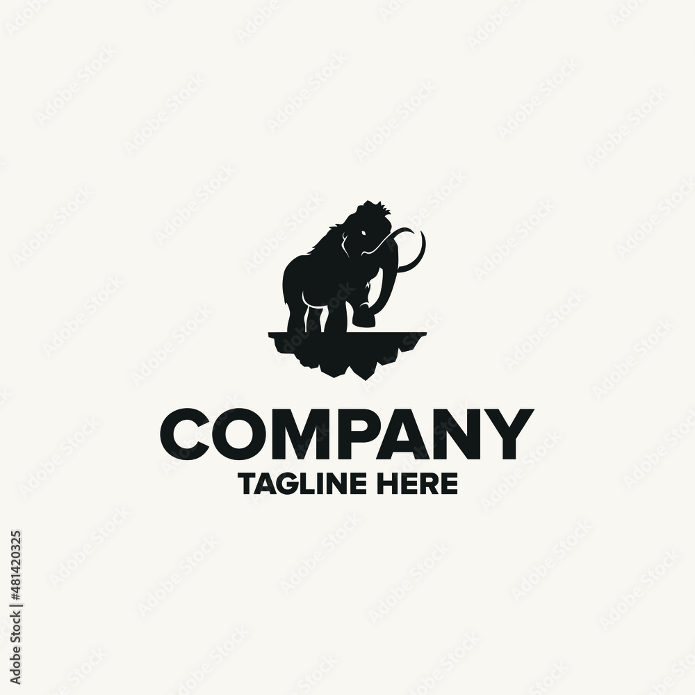 mammoth logo design company logo