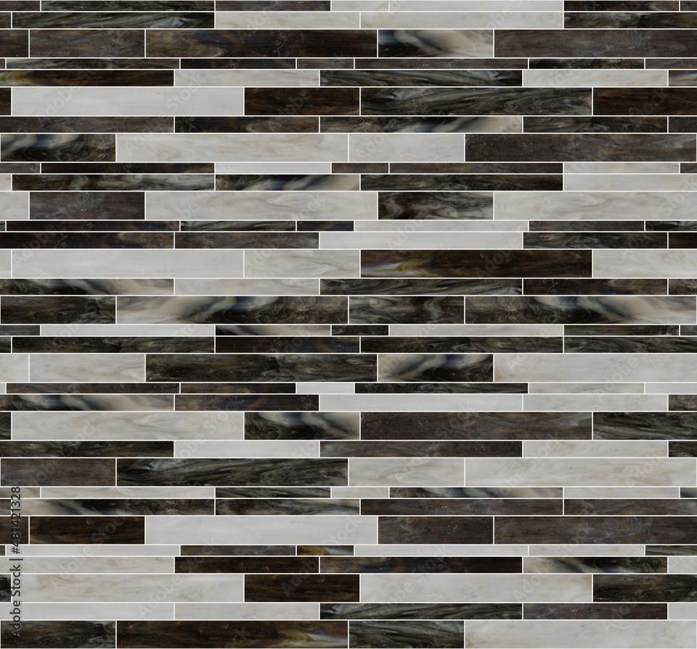 Running bond pattern mosaic tiles Running bond pattern mosaic tiles