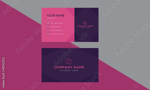 Simple creative and modern business card template
