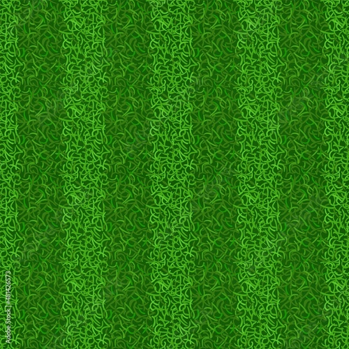 Green grass field texture. Seamless striped lawn turf