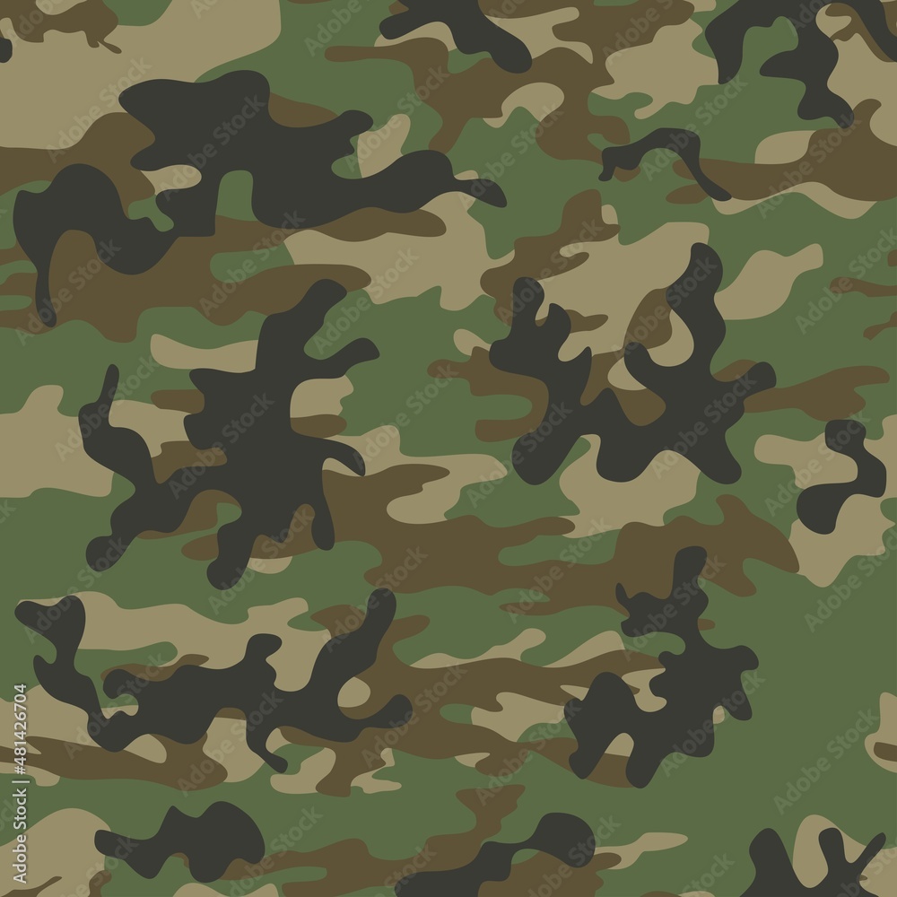 Fototapeta premium Fashionable camouflage, vector texture for textile.
