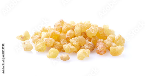 Photos Natural frankincense resin on white background