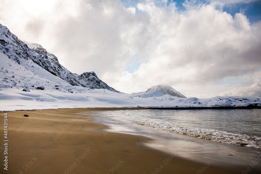 Winter in Lofoten Islands, Northern Norway Winter in Lofoten Islands, Northern Norway