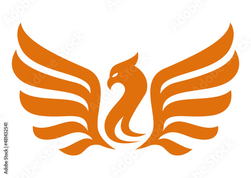 phoenix bird emblem silhouette