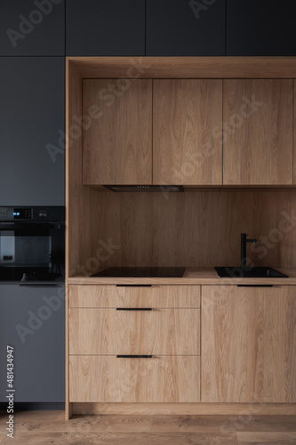 Stylish wooden kitchen