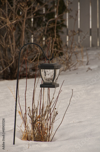 A Lone Lantern in Winter