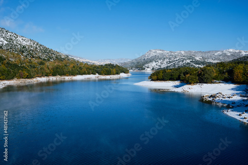 Lago di Gusana sotto la neve 4 - Gavoi - Sardegna
