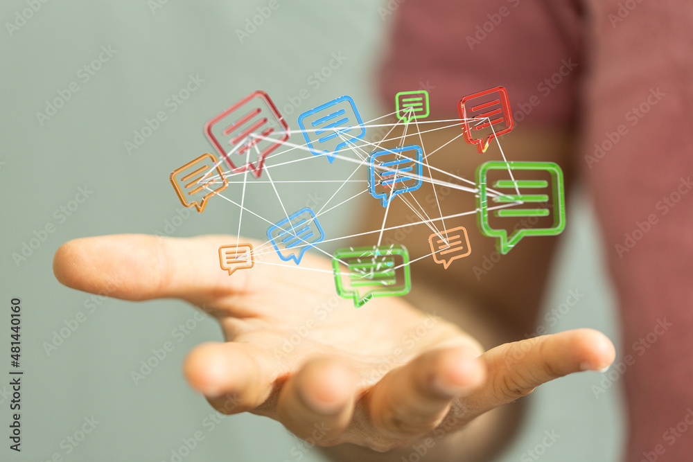 Approved email and spam message displayed on a futuristic interface Approved email and spam message displayed on a futuristic interface