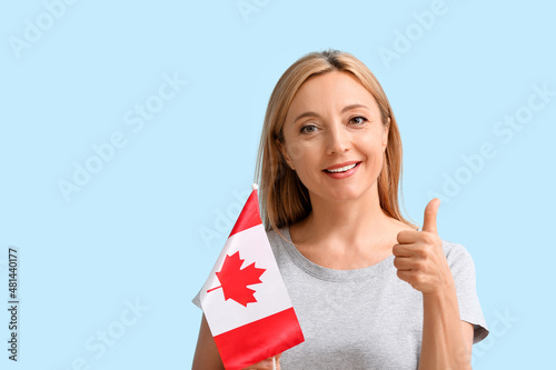 Mature woman with Canadian ...