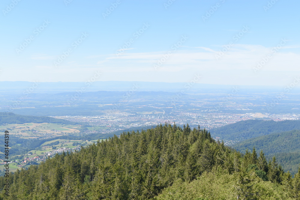 Fototapeta premium view of the mountains