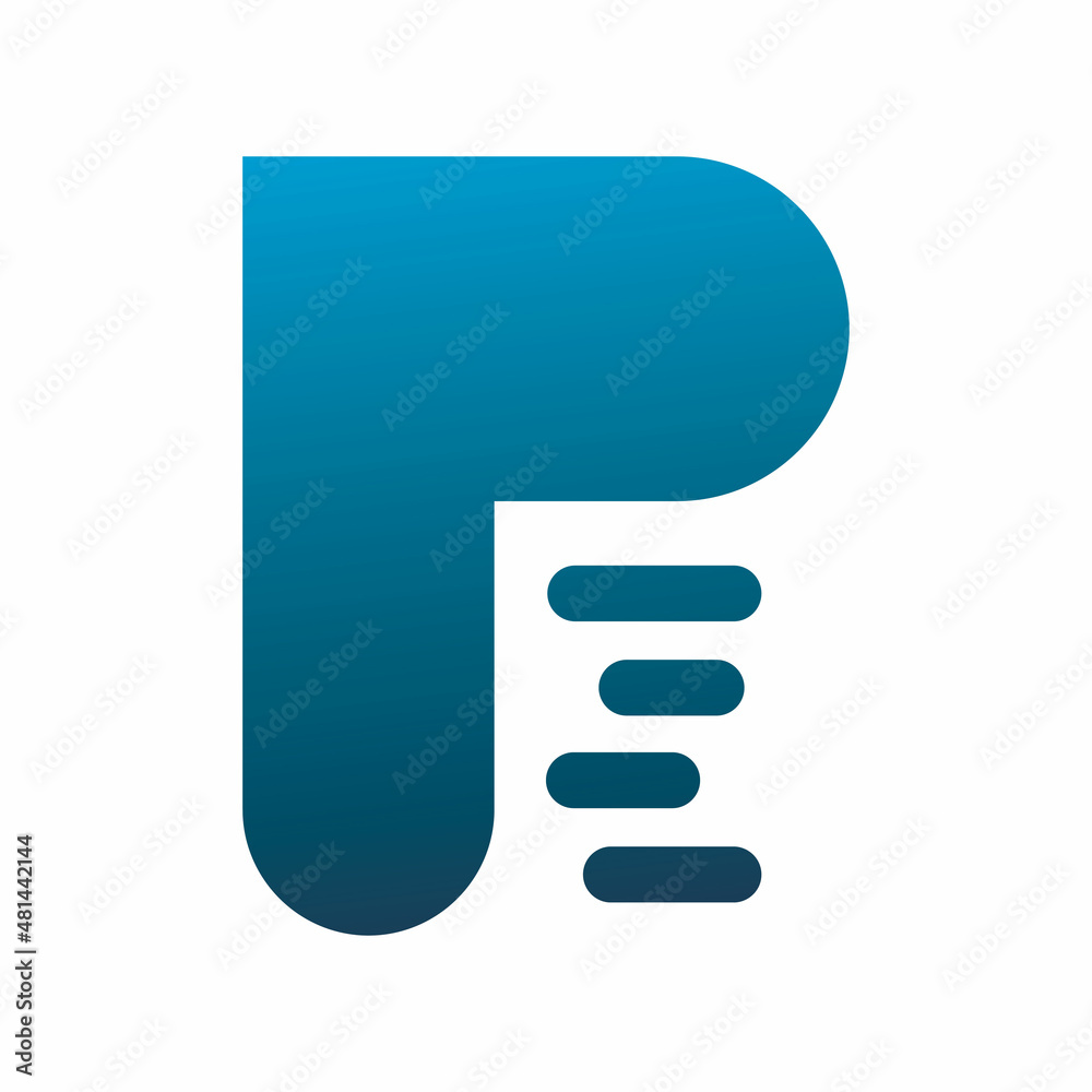 blue color initial p letter motion shape logo design blue color initial p letter motion shape logo design