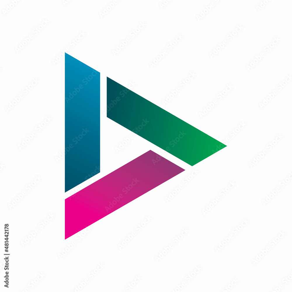 triangle ful color logo design triangle ful color logo design