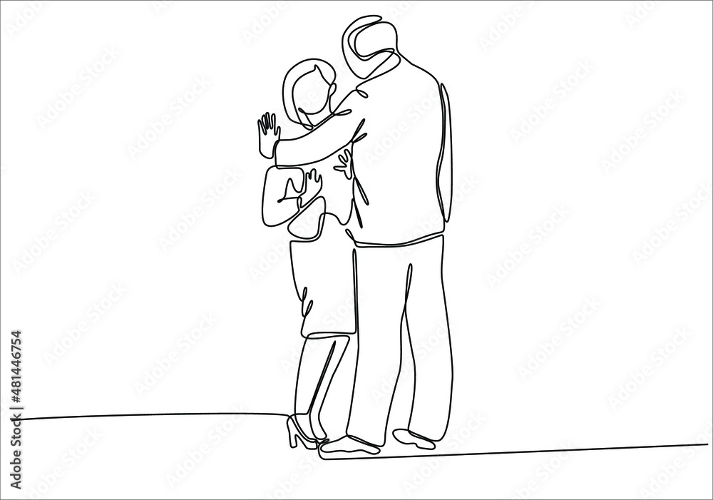 Vecteur Stock Continuous Line Of Situations Of Harassment And Sexual vecteur-stock-continuous-line-of-situations-of-harassment-and-sexual