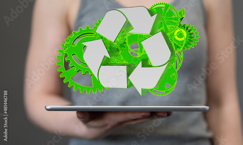 high tech eco green infinit...