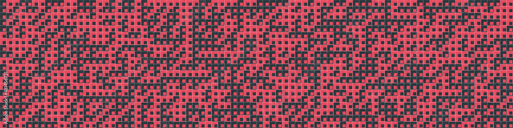 Fototapeta premium Abstract Geometric Pattern generative computational art illustration