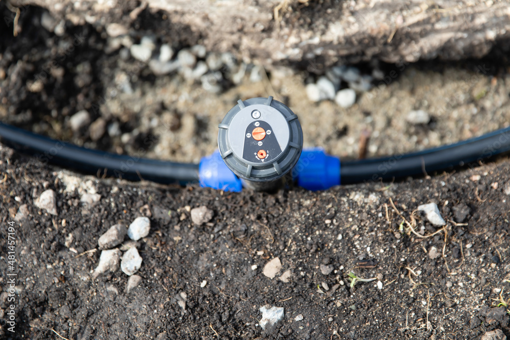 Irrigation system installation.