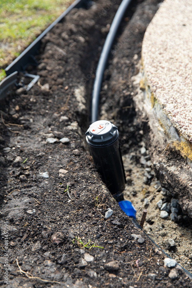 Irrigation system installation.