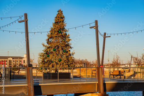 Afternoon view of a christmas tree, building in the Chisholm Creek area photo