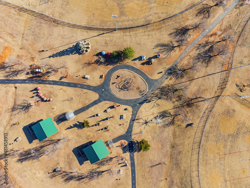 Aerial view of the landscape around Mitch Park photo