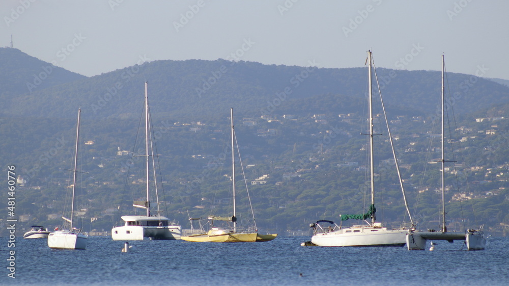 golfe de Saint-Tropez dans le var en Provence sud de la France