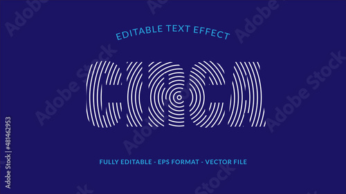 Circa Editable Text Effect