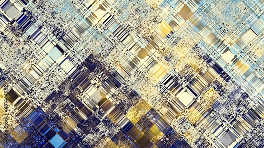 Abstract fractal pattern. Low poly background.