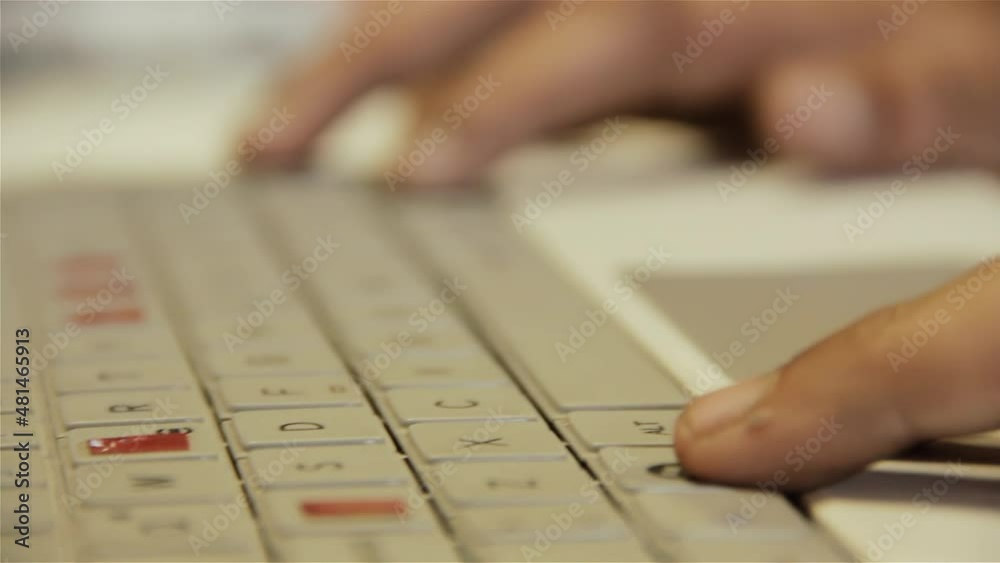 Hands of a Blind or Visually Impaired School Boy learning to Use a