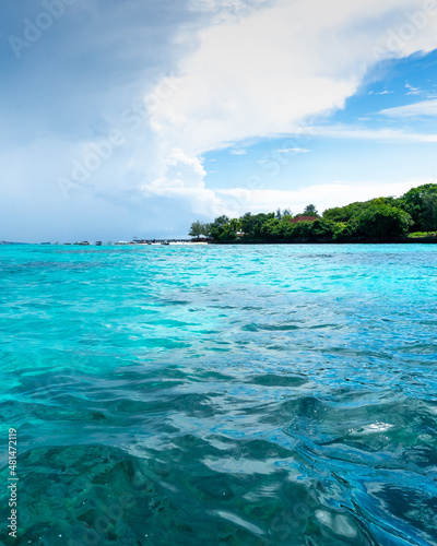 Prison Island, Zanzibar, Tanzania. turquoise water; travel concept