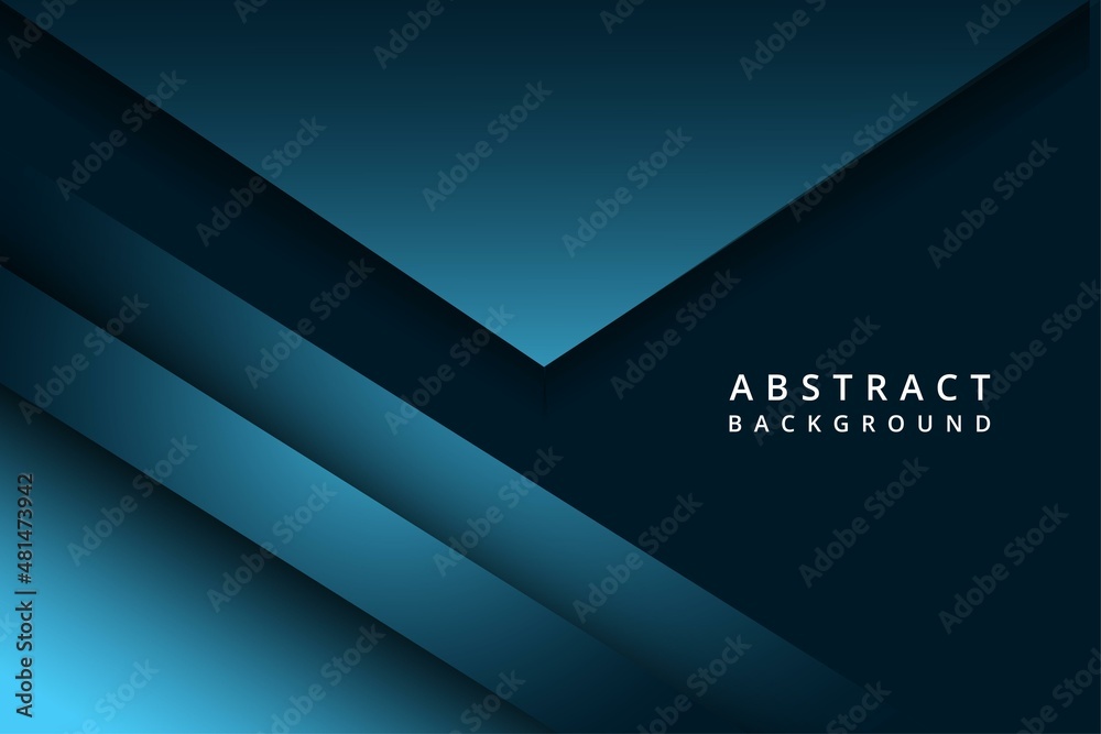 Fototapeta premium Elegant blue background geometry for banner, cover, business presentation and website