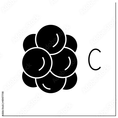 Cholesterol glyph icon. Cholesterol molecule. Cholesterol plague.Nutrition facts. Healthy, balanced nutrition concept. Diet. Filled flat sign. Isolated silhouette vector illustration