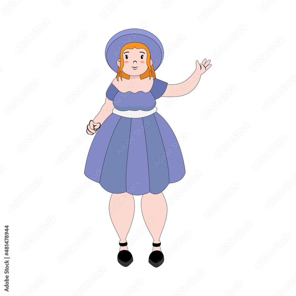 Isolated happy beautiful young woman Vector illustration Isolated happy beautiful young woman Vector illustration