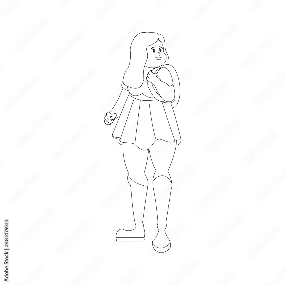 Isolated happy beautiful young woman Vector illustration Isolated happy beautiful young woman Vector illustration