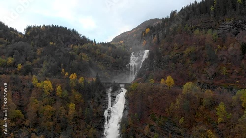 4k Waterfall in Norway photo