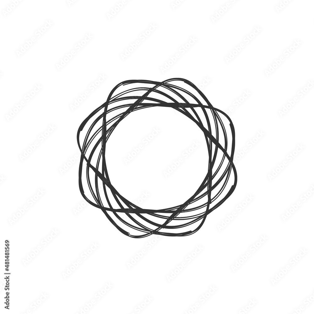 abstract circle logo basic mandala geometric frame design abstract circle logo basic mandala geometric frame design