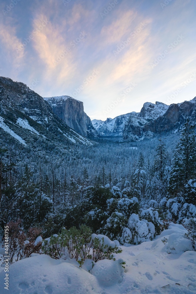 Yosemite during the winter 