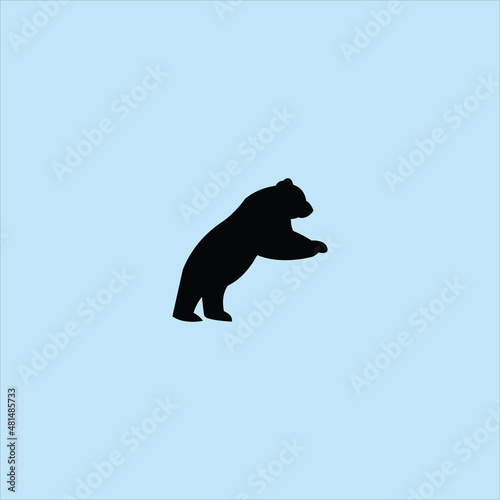 bear logo vector template abstract
