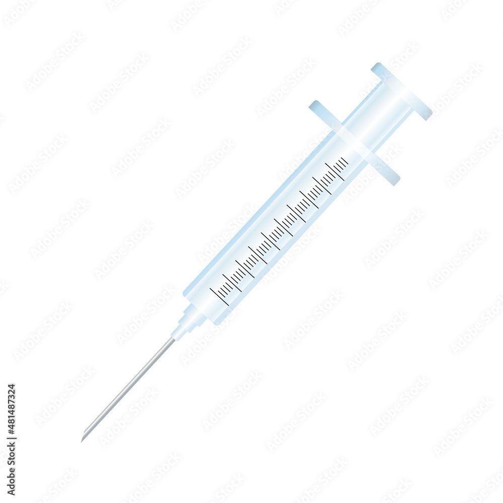 syringe on a white background syringe on a white background