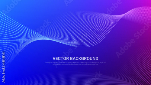 abstract vector background bg purple blue pink gradient dots pattern curve lines