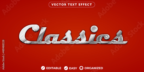 Classics Text Effect,Fully Editable Font Text Effect