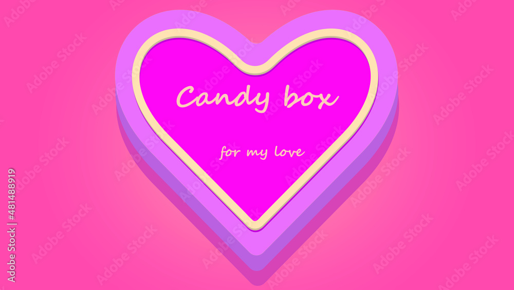 A box of chocolates for Valentine's Day A box of chocolates for Valentine's Day