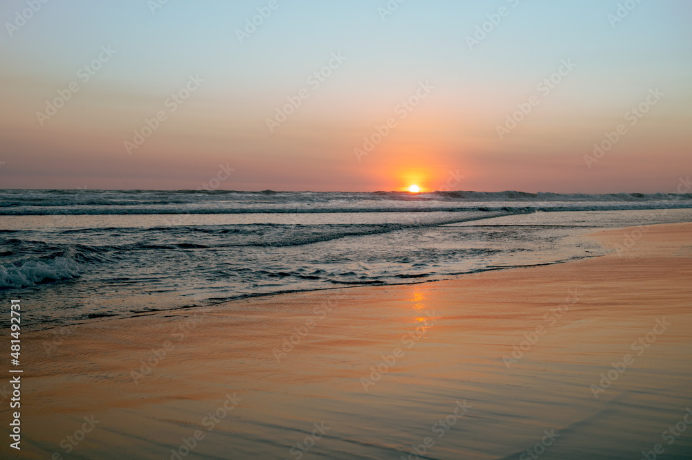sunset on the beach - Montericco, Guatemala, Pacific Ocean 