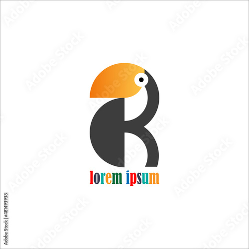 Cute colorful Parrot perch