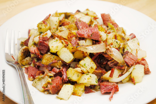 фотографія Homemade Corned Beef Hash